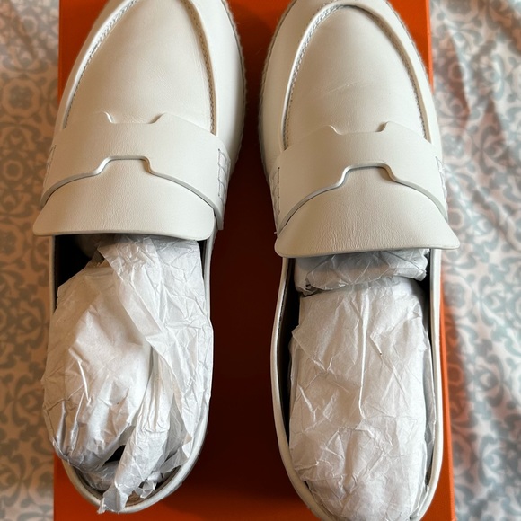 *SOLD* Hermes Trip Espadrilles (White) - Picture 8 of 8